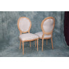 LOT 6 CARCASSES BRUT DE CHAISES MEDAILLON - Sans tissu avec garniture