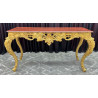 CONSOLE STYLE BAROQUE - OR RELIEFS CUIVRE - MARBRE ROUGE - 160cm - PROMO