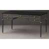 Bureau Style Louis XVI - Largeur 140cm - Profondeur 70cm - Bois laqué gris et noirBureau Style Louis XVI sur commande avec un livraison sous 2 mois en moyenne.Pour les produits sur commande, la commande s’effectue par e-mail après réception et validation d’un devis. Lors de votre demande, merci de préciser le modèle souhaité, la teinte et la finition du bois, les dimensions désirées ainsi que les éventuelles options de personnalisation. Vous recevrez en retour un devis personnalisé, accompagné des instructions nécessaires pour passer votre commande ainsi que de notre RIB pour le règlement de l’acompte de 50%.La livraison est proposée au tarif unique de 349€ TTC dans toute la France continentale, quels que soient le nombre de meubles commandés, leur volume ou la distance à parcourir. Nous effectuons nous-mêmes la livraison de nos meubles, sans faire appel à un transporteur ni à un sous-traitant. Chaque bureau est soigneusement protégé dans notre véhicule à l’aide de couvertures épaisses et de mousses de calage afin de limiter les risques de chocs, de rayures ou de détérioration pendant le trajet.