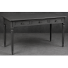 Bureau Style Louis XVI - Largeur 140cm - Profondeur 70cm - Bois Laqué gris foncéBureau Style Louis XVI sur commande avec un livraison sous 2 mois en moyenne.Pour les produits sur commande, la commande s’effectue par e-mail après réception et validation d’un devis. Lors de votre demande, merci de préciser le modèle souhaité, la teinte et la finition du bois, les dimensions désirées ainsi que les éventuelles options de personnalisation. Vous recevrez en retour un devis personnalisé, accompagné des instructions nécessaires pour passer votre commande ainsi que de notre RIB pour le règlement de l’acompte de 50%.La livraison est proposée au tarif unique de 349€ TTC dans toute la France continentale, quels que soient le nombre de meubles commandés, leur volume ou la distance à parcourir. Nous effectuons nous-mêmes la livraison de nos meubles, sans faire appel à un transporteur ni à un sous-traitant. Chaque bureau est soigneusement protégé dans notre véhicule à l’aide de couvertures épaisses et de mousses de calage afin de limiter les risques de chocs, de rayures ou de détérioration pendant le trajet.