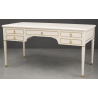 Bureau Style Louis XVI - Largeur 140cm - Profondeur 70cm - Bois laqué blancBureau Style Louis XVI sur commande avec un livraison sous 2 mois en moyenne.Pour les produits sur commande, la commande s’effectue par e-mail après réception et validation d’un devis. Lors de votre demande, merci de préciser le modèle souhaité, la teinte et la finition du bois, les dimensions désirées ainsi que les éventuelles options de personnalisation. Vous recevrez en retour un devis personnalisé, accompagné des instructions nécessaires pour passer votre commande ainsi que de notre RIB pour le règlement de l’acompte de 50%.La livraison est proposée au tarif unique de 349€ TTC dans toute la France continentale, quels que soient le nombre de meubles commandés, leur volume ou la distance à parcourir. Nous effectuons nous-mêmes la livraison de nos meubles, sans faire appel à un transporteur ni à un sous-traitant. Chaque bureau est soigneusement protégé dans notre véhicule à l’aide de couvertures épaisses et de mousses de calage afin de limiter les risques de chocs, de rayures ou de détérioration pendant le trajet.