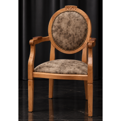 FAUTEUIL MÉDAILLON DE BUREAU en stock - PRIX PROMOLes Meubles DOBOIS vous propose ce fauteuil Médaillon de style Louis XVI, fabriqué dans nos ateliers selon des méthodes traditionnelles.Structure en hêtre 100% massif avec finition vernis chêne clair. Assise et dossier garnis d’un tissu Alcantara très doux, avec un toucher velours et un aspect daim, agréable au toucher et confortable.Idéal comme fauteuil de bureau, fauteuil d’appoint, pour une chambre, un salon ou un espace de réception.PRIX PROMOTIONNEL : 349€ TTC au lieu de 399€ TTC.Ce modèle peut également être fabriqué sur commande avec un large choix de tissus, velours, lin, coton, simili cuir, cuir ainsi que différentes finitions de bois.Livraison assurée par nos soins, avec protection du fauteuil dans des couvertures et mousses de calage pendant le transport.
