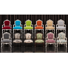 LOT 24 FAUTEUILS CABRIOLET STYLE LOUIS XV - Couleurs aléatoires, prix promo dépareilléLes Meubles DOBOIS vous propose une offre spéciale sur un lot de 24 fauteuils Cabriolet de style Louis XV, fabriqués dans nos ateliers en bois de hêtre 100 % massif.PRIX PROMO : 249 € TTC l’unité, soit 207,50 € HT, au lieu de 349 € TTC, soit 290,83 € HT.Prix total des 24 fauteuils : 5 976 € TTC / 4 980 € HT au lieu de 8 376 € TTC / 6 980 € HT. Soit une remise totale de 2 400 € TTC.Les structures peuvent présenter différentes finitions : bois laqué, cérusé, ou finition à la feuille d’or, patinée ou non. Garniture tapissier traditionnelle réalisée avec crin, ressorts et sangles.Finition avec véritable cloutage réalisé clou par clou, généralement avec des clous bronze ou dorés selon la teinte du bois et le tissu.Cette offre est réservée aux clients acceptant un assortiment dépareillé. Les couleurs, tissus et finitions sont aléatoires, à l’unité ou par paire selon les disponibilités. Aucune sélection de couleur n’est possible sur cette fiche produit. Les fauteuils sont sélectionnés dans nos stocks, des plus anciens aux plus récents.Livraison possible par nos soins, avec protection individuelle dans des couvertures et mousses de calage.