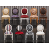 LOT 70 CHAISES MÉDAILLON STYLE LOUIS XVI - Déstockage, couleurs aléatoiresLes Meubles DOBOIS vous propose un lot de 70 chaises Médaillon de style Louis XVI modernisé, issues de lots de 4, 6 et 8 chaises.PRIX PROMO : 179€ TTC l’unité au lieu de 298€ TTC. 149€ HT au lieu de 249€ HT. Total 70 chaises : 12 530€ TTC au lieu de 20 860€ TTC. 10 441€ HT au lieu de 17 383€ HT.Chaises destinées à un usage professionnel et spécialement renforcées (option à 49€). La ceinture en bois est usinée afin que les 4 équerres viennent s’encastrer à l’intérieur de la structure, contrairement à de simples équerres clouées. Le bois est sélectionné afin de limiter au maximum les assemblages de plusieurs morceaux inutiles. Et enfin un renforcement de la ceinture en fer forgé est fabriquée sur mesure par notre ferronnier et intégrée sous l’assise afin d’obtenir une structure particulièrement résistante pour un usage professionnel intensif.Le camion étant limité à 70 chaises, l’annonce est limitée à cette quantité par commande. Au delà de 70 chaise il faudra effectuer plusieurs commandes.À ce prix, aucune sélection de couleur, tissu ou finition : les modèles sont attribués aléatoirement selon le stock disponible. Produits neufs vendus en déstockage.
