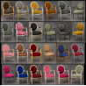 LOT 30 CHAISES MÉDAILLON AVEC ACCOUDOIRS - Déstockage, couleurs aléatoiresLes Meubles DOBOIS vous propose un déstockage de 30 chaises Médaillon avec accoudoirs, fabriquées en hêtre massif et destinées notamment aux professionnels de la restauration, hôtels, bureaux et salles d’attente.PRIX DÉSTOCKAGE : 229€ TTC l’unité au lieu de 349€ TTC. 190€ HT au lieu de 290€ HT.Attention : il ne s’agit pas de fauteuils de salon mais bien de chaises avec accoudoirs. La hauteur d’assise est celle d’une chaise classique, adaptée à une table à manger, une table de restaurant ou un bureau. Elles ne sont donc pas conçues comme assises basses de salon, mais peuvent parfaitement convenir à une salle d’attente.À ce tarif, aucune sélection de couleur, tissu ou finition n’est possible. Les modèles sont attribués aléatoirement selon les stocks disponibles.Produits parfaitement neufs proposés en déstockage.Livraison possible par nos soins, avec protection dans des couvertures et mousses de calage.