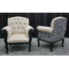 LOT DE 4 FAUTEUILS STYLE LOUIS XV DE SALLE D'ATTENTE - DESTOCKAGE -50%Les Meubles DOBOIS vous propose ce lot de 4 fauteuils Bergères de Style Louis XV spécialement adaptés aux salles d’attente, chambres, bureaux ou petits espaces.Ces fauteuils sont volontairement plus compacts qu’un fauteuil de salon traditionnel afin de permettre un véritable gain de place tout en conservant le confort et l’esthétique d’une Bergère de style. Pas adapté aux personne forte de plus de 115kg ou de plus d'1m80.Structure en hêtre massif.  Garniture traditionnelle avec sangles et crin.Produit proposé avec une remise exceptionnelle de 50 %.Attention :  Produit en déstockage non livrable, enlèvement directement dans nos locaux à Buzançais (36500), dans l’Indre. Une livraison peut toutefois être organisée si ces fauteuils sont achetés dans la même commande que d’autres produits non soldés et non déclassés.