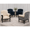 LOT DE 4 FAUTEUILS STYLE LOUIS XV DE SALLE D'ATTENTE - DESTOCKAGE -50%Les Meubles DOBOIS vous propose ce lot de 4 fauteuils Bergères de Style Louis XV spécialement adaptés aux salles d’attente, chambres, bureaux ou petits espaces.Ces fauteuils sont volontairement plus compacts qu’un fauteuil de salon traditionnel afin de permettre un véritable gain de place tout en conservant le confort et l’esthétique d’une Bergère de style. Pas adapté aux personne forte de plus de 115kg ou de plus d'1m80.Structure en hêtre massif.  Garniture traditionnelle avec sangles et crin.Produit proposé avec une remise exceptionnelle de 50 %.Attention :  Produit en déstockage non livrable, enlèvement directement dans nos locaux à Buzançais (36500), dans l’Indre. Une livraison peut toutefois être organisée si ces fauteuils sont achetés dans la même commande que d’autres produits non soldés et non déclassés.