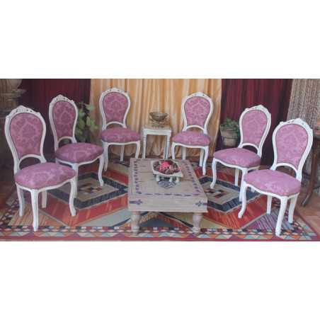 LOT 6 CHAISES CABRIOLET COURONNE DE STYLE LOUIS XV LOT 6 CHAISES CABRIOLET COURONNE DE STYLE LOUIS XV
