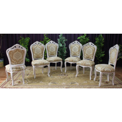 6 CHAISES DE STYLE BAROQUE - PRIX PROMO STOCK