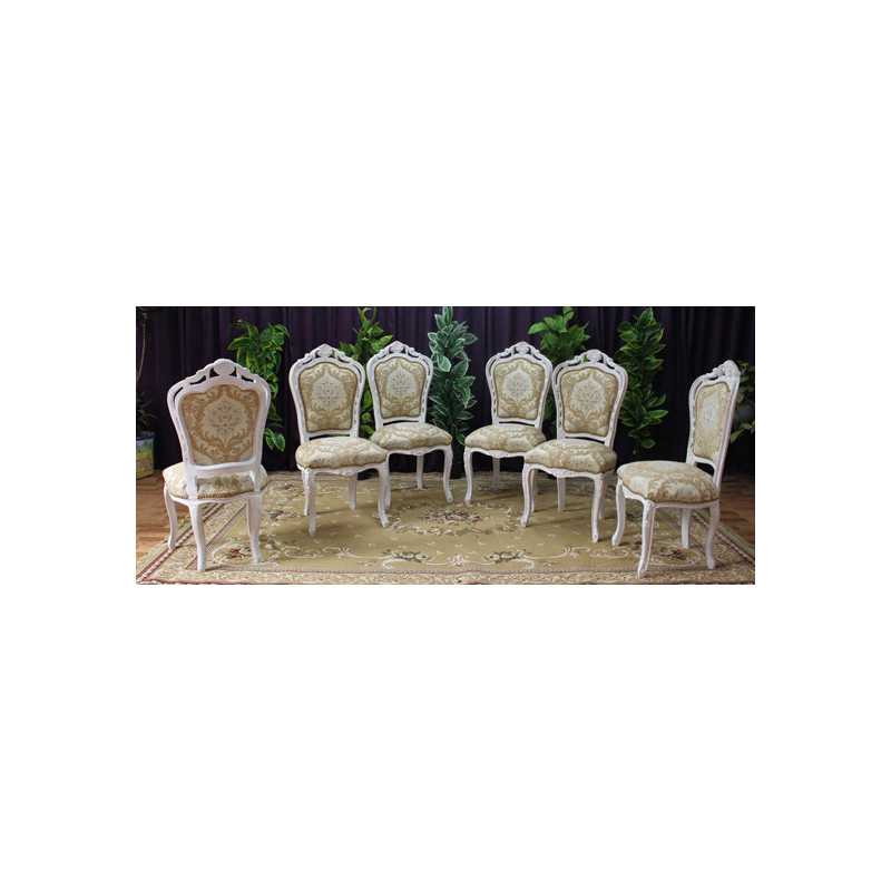 6 CHAISES DE STYLE BAROQUE - PRIX PROMO STOCK