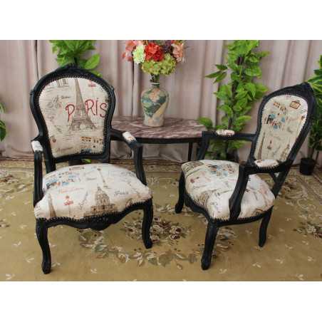 Lot 2 Fauteuils Cabriolet Style Louis XV