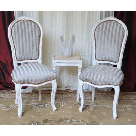 LOT 6 CHAISES CABRIOLET COURONNE DE STYLE LOUIS XV LOT 6 CHAISES CABRIOLET COURONNE DE STYLE LOUIS XV