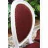 LOT 6 CHAISES MEDAILLON DE STYLE LOUIS XVI