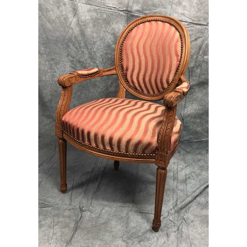 LOT 2 CHAISES MEDAILLON AVEC ACCOUDOIRS - "Déstockage -50%"