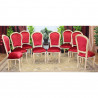 LOT 6 CHAISES CABRIOLET COURONNE DE STYLE LOUIS XV