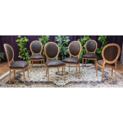 CHAISES MEDAILLON BAROQUE