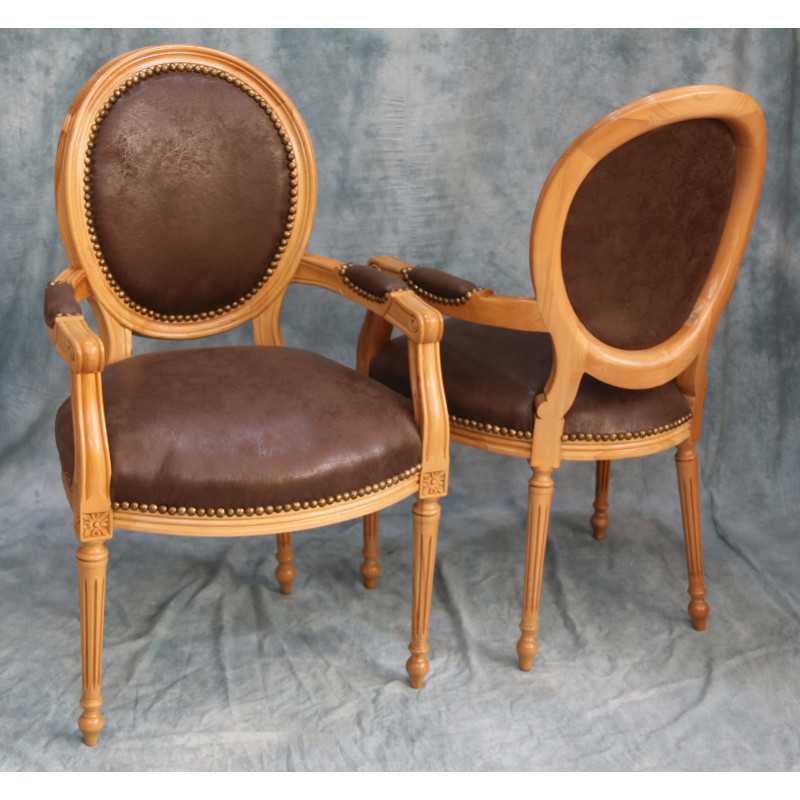 CHAISES MEDAILLON BAROQUE