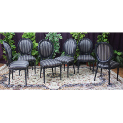 CHAISES MEDAILLON BAROQUE