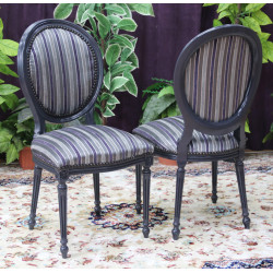 CHAISES MEDAILLON BAROQUE