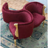 Fauteuil Indiscret 3 places de Style Louis XV
