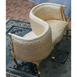 Fauteuil Confident 2 places de Style Louis XV -...