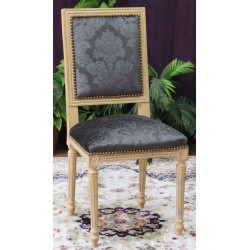 LOT 6 CHAISES JACOB - Patine Feuille d'or blanc - PROMO !