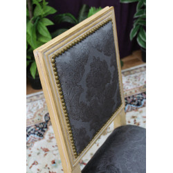 LOT 6 CHAISES JACOB - Patine Feuille d'or blanc - PROMO !